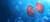 illustration of human kidney on blue background